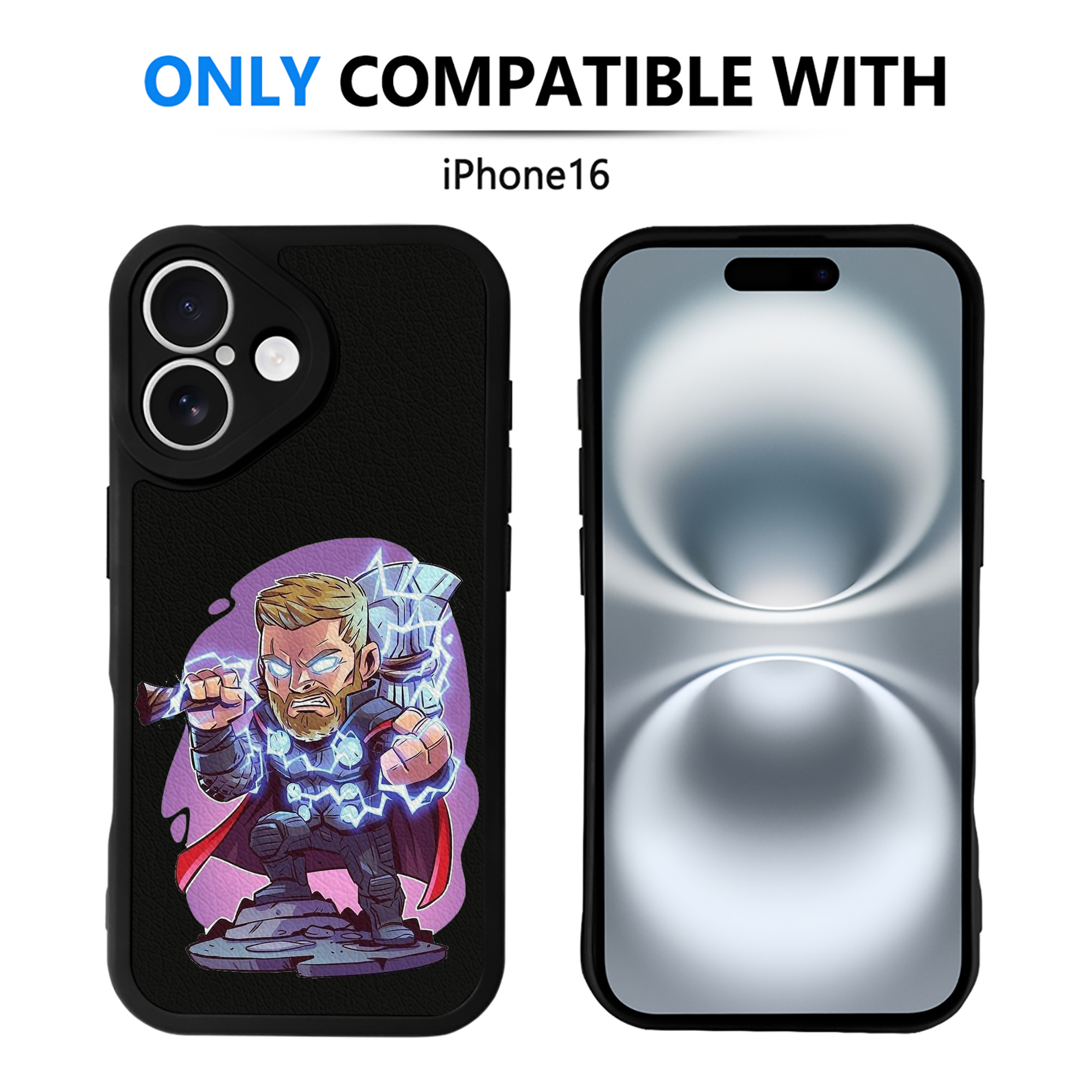 （画像用） アベンジャーズ The Avengers 【iPhone 16シリーズ対応】シリコンスマホケース（レザー調） 材質：シリコン